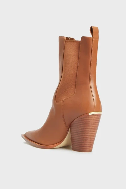 Жіночі руді шкіряні ковбойки LENI BOOTIE Michael Kors 38,5 40T4LNHE5L - зображення 10