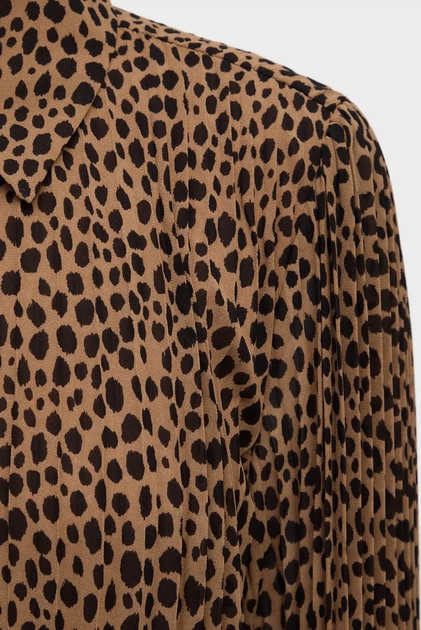 Жіноча коричнева сукня з візерунком Michael Kors M MR582QYGRY - Фото 6 Жіноча коричнева сукня з візерунком Michael Kors M MR582QYGRY - изображение 6
