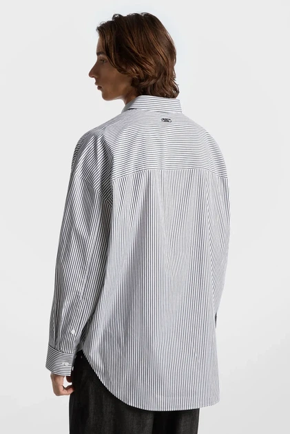 Сорочка у смужку STRIPE POPLIN (унісекс) Michael Kors L UR540A4GRM - зображення 5