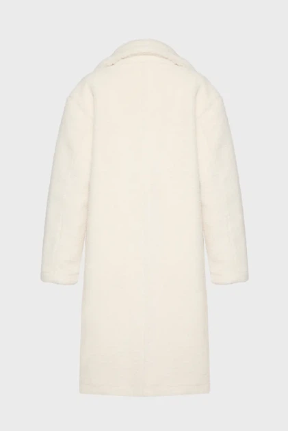 Жіноча біла шуба OVERSIZED TEDDY SHEARLING COAT Michael Kors S 77B1384M52 - зображення 5