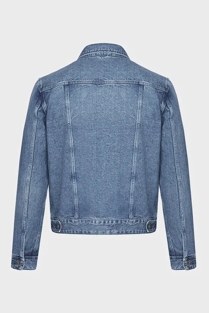 Чоловіча синя джинсова куртка DENIM TRUCKER Michael Kors S CR4206KFAU - Фото 5 Чоловіча синя джинсова куртка DENIM TRUCKER Michael Kors S CR4206KFAU - изображение 5