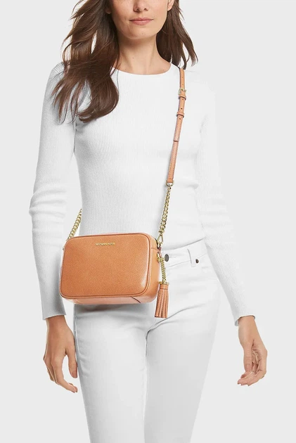 Жіноча руда шкіряна сумка JET SET CROSSBODY Michael Kors OS 32F7GGNM8L - изображение 2