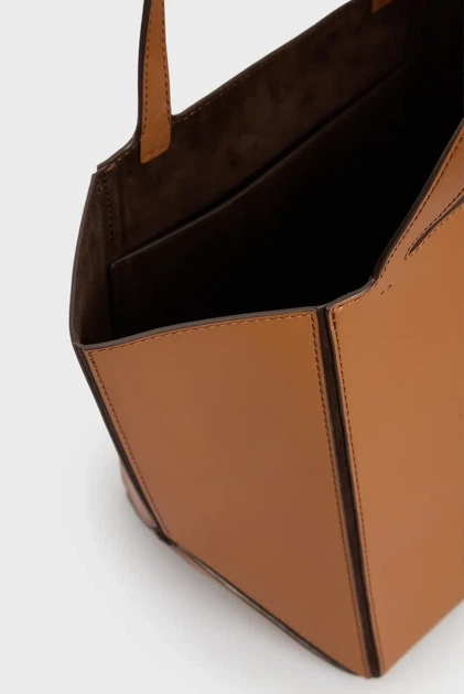 Жіноча шкіряна коричнева сумка JORDI - MD GRAB TOTE Michael Kors OS 30F4T9JT6L - зображення 5