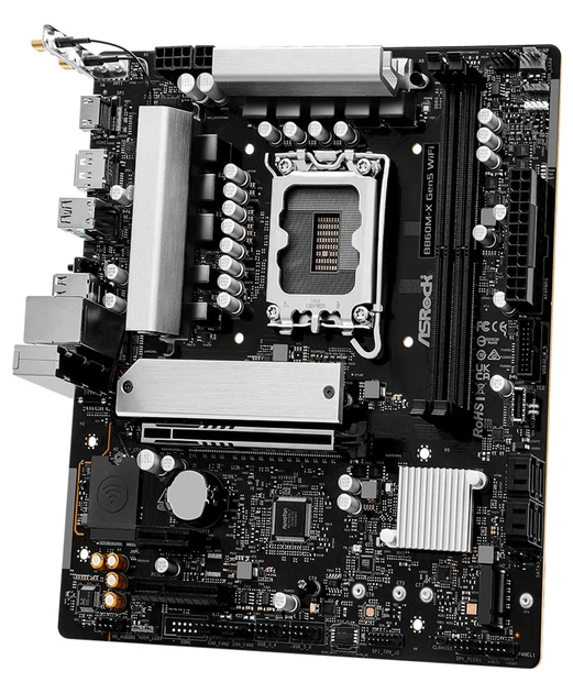 Материнська плата ASRock B860M-X Gen5 WiFi (s1851, 2DDR5, mATX) (90-MXBSF0-A0UAYZ) - зображення 3