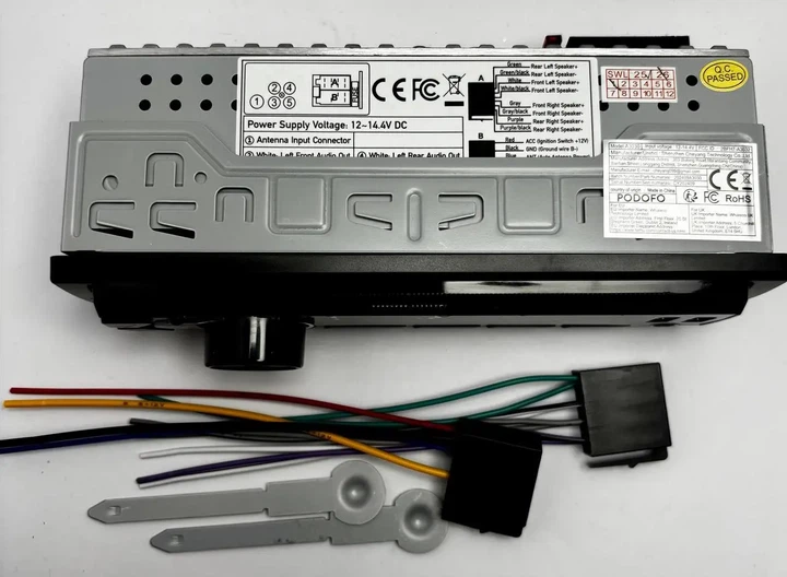 Автомагнітола 1DIN USB / AUX / FM, автомобільна магнітола MP3 з підтримкою USB та microSD - Фото 3 Автомагнітола 1DIN USB / AUX / FM, автомобільна магнітола MP3 з підтримкою USB та microSD - зображення 3