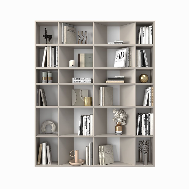 Підлогова полиця для книг та декору на 24 комірки Light 120x146x16 см - зображення 3