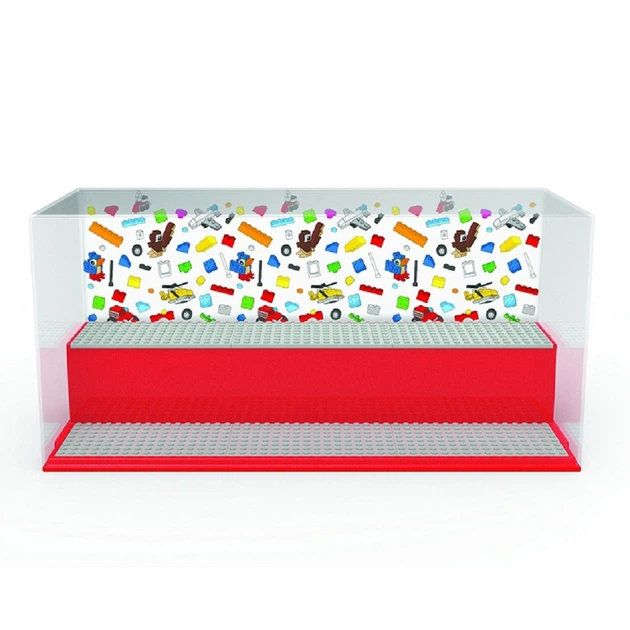 Gablotka LEGO dwupoziomowa Czerwona (40700001) (5711938030759) - Zdjęcie 2 Gablotka LEGO dwupoziomowa Czerwona (40700001) (5711938030759) - obraz 2