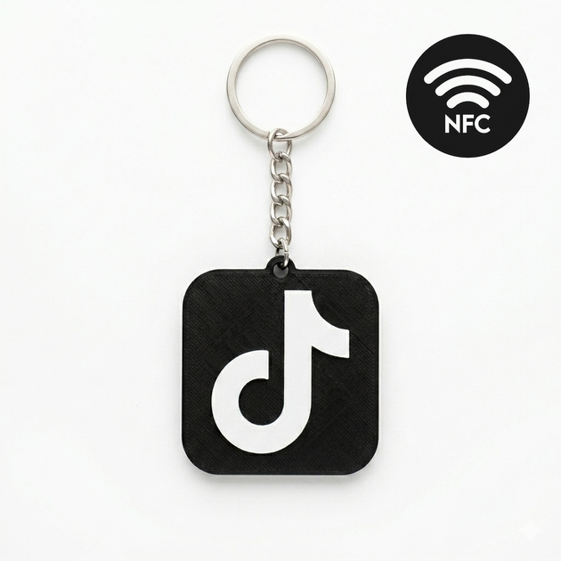 Брелок TikTok NFC - Фото 1 Брелок TikTok NFC - изображение 1