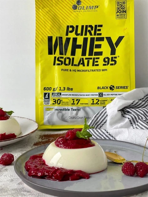 Протеин Olimp Pure Whey Isolate 95 600 г, Vanilla ice cream - изображение 3