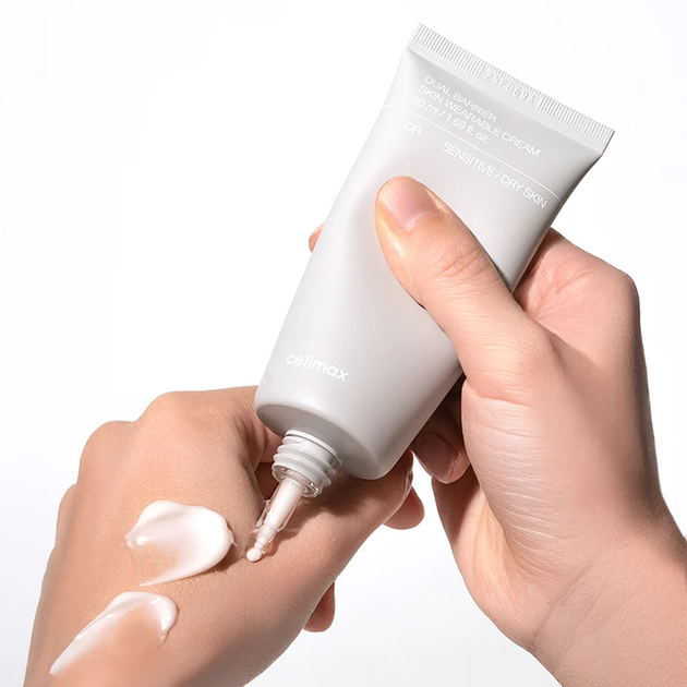 Лёгкий крем для лица с церамидами CELIMAX Dual Barrier Skin Wearable Cream, 50 мл - изображение 3