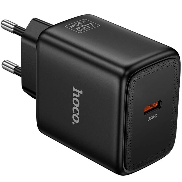 Сетевое зарядное устройство Hoco N83 Profit PD40W (1USB-C) Black - Фото 3 Сетевое зарядное устройство Hoco N83 Profit PD40W (1USB-C) Black - изображение 3