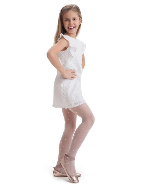 Дитячі колготки KNITTEX Ines 20 den, р.116-122 Bianco Білий - Фото 5 Дитячі колготки KNITTEX Ines 20 den, р.116-122 Bianco Білий - зображення 5