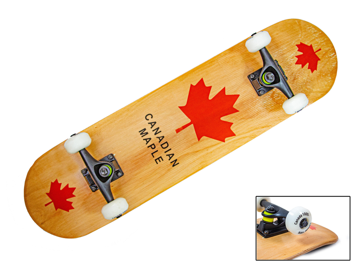 Скейтборд Canada Red 100% Original — классический скейт для детей и подростков, прочная дека - изображение 2