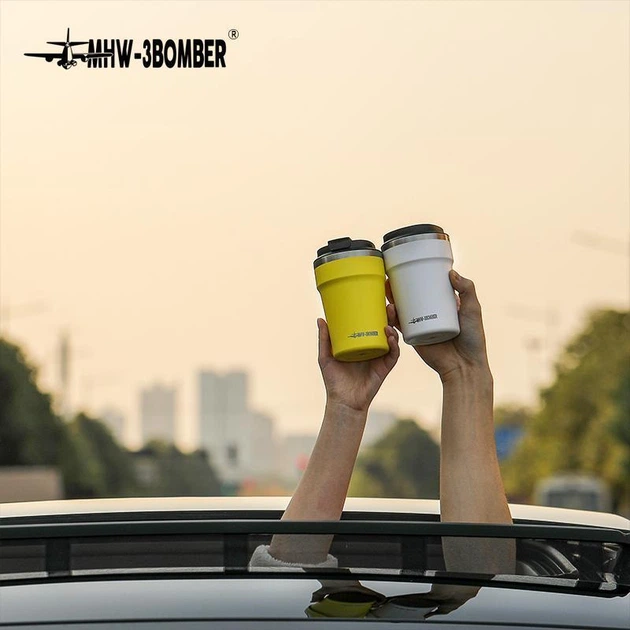 Термочашка 360 мл. MHW-3Bomber Vacuum Coffee Mugs Белая TT - изображение 3
