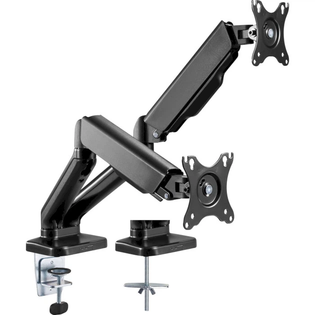 Настольное крепление для двух мониторов OfficePro MA502 17-32" Black - Фото 2 Настольное крепление для двух мониторов OfficePro MA502 17-32" Black - изображение 2