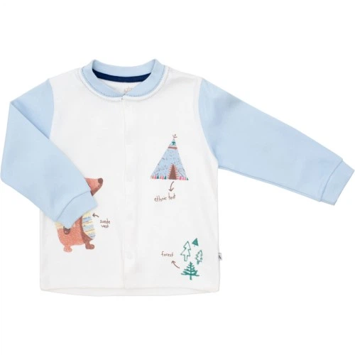 Пижама детская Aziz с длинным рукавом (9198-92B-blue) Aziz 9198-92B-blue 1043140 - Фото 2 Пижама детская Aziz с длинным рукавом (9198-92B-blue) Aziz 9198-92B-blue 1043140 - изображение 2