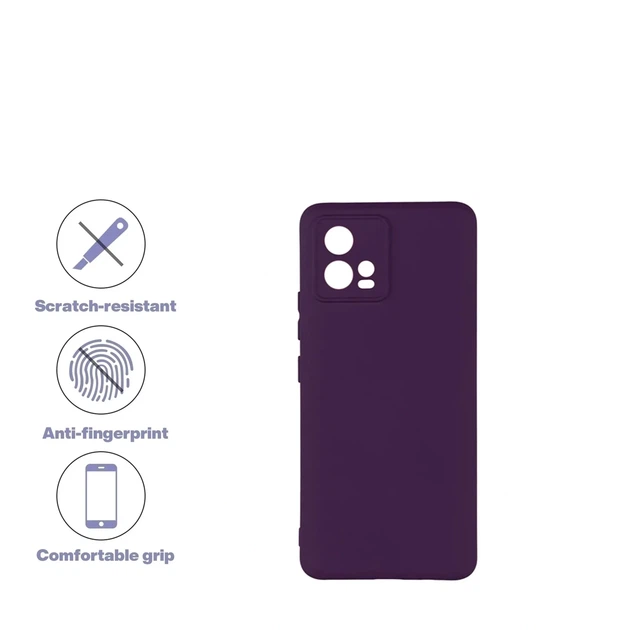 Чохол силіконовий Full Camera для Motorola Moto G72 із захистом камери фіолетовий - зображення 2