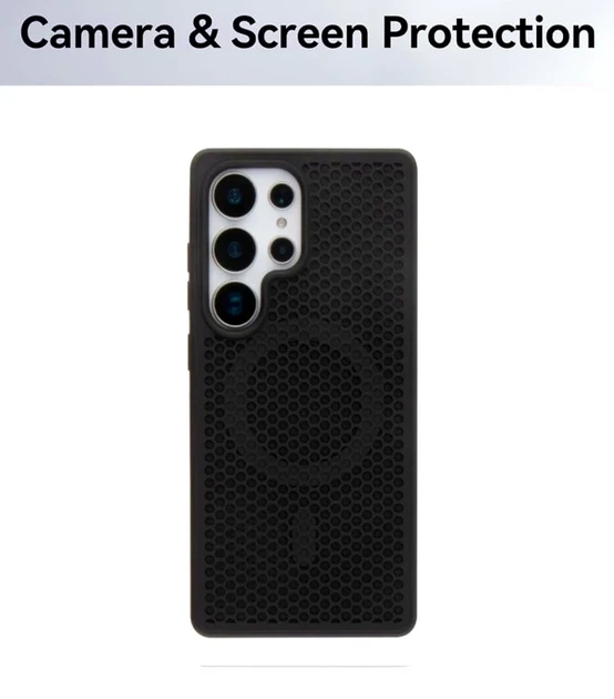 Чехол TPU+PC AeroCool с MagSafe для Samsung Galaxy S24 Ultra 5G черный противоударный с защитой камеры - зображення 5