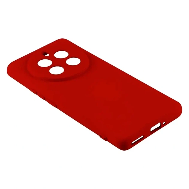 Чехол силиконовый Full Camera для Realme 12 Pro 12 Pro+ с микрофиброй внутри защитный красный - зображення 7