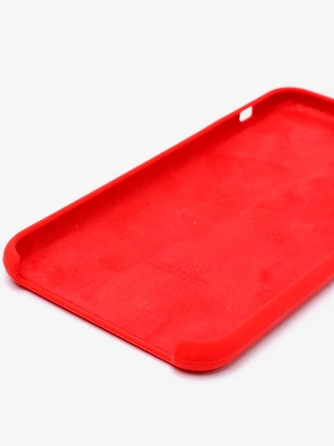 Чехол силиконовый для iPhone 11 Pro с микрофиброй внутри защита камеры красный 14.Red - зображення 9