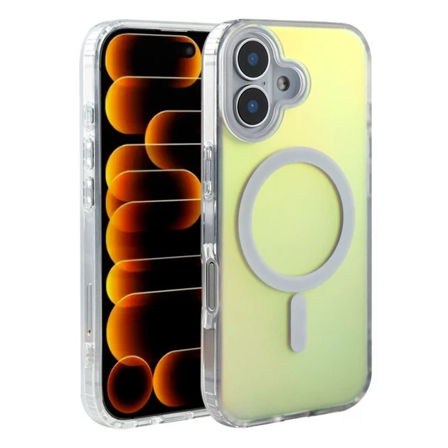 Чехол TPU+PC IMD Gradient с MagSafe для iPhone 17 прозрачный с защитой камеры - Фото 2 Чехол TPU+PC IMD Gradient с MagSafe для iPhone 17 прозрачный с защитой камеры - зображення 2