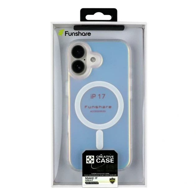 Чехол TPU+PC IMD Gradient с MagSafe для iPhone 17 прозрачный с защитой камеры - Фото 3 Чехол TPU+PC IMD Gradient с MagSafe для iPhone 17 прозрачный с защитой камеры - зображення 3
