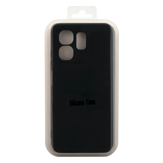 Чехол силиконовый Full Camera для Infinix Hot 50i защита камеры с микрофиброй черный - изображение 2
