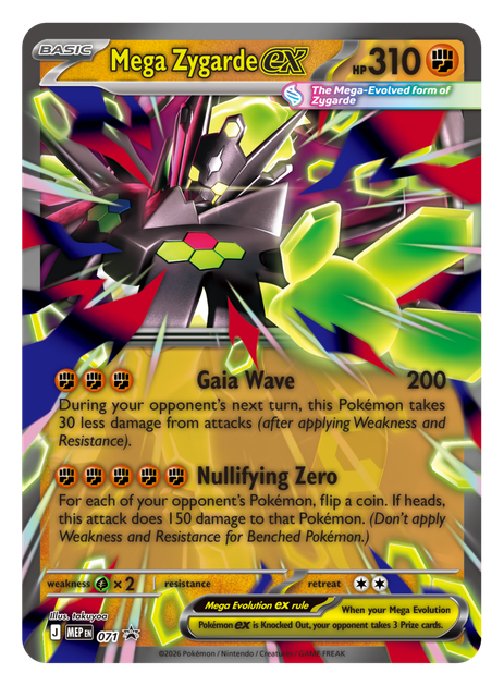 Набір карток Pokémon TCG: Mega Zygarde ex Premium Collection (196214135017) - зображення 6