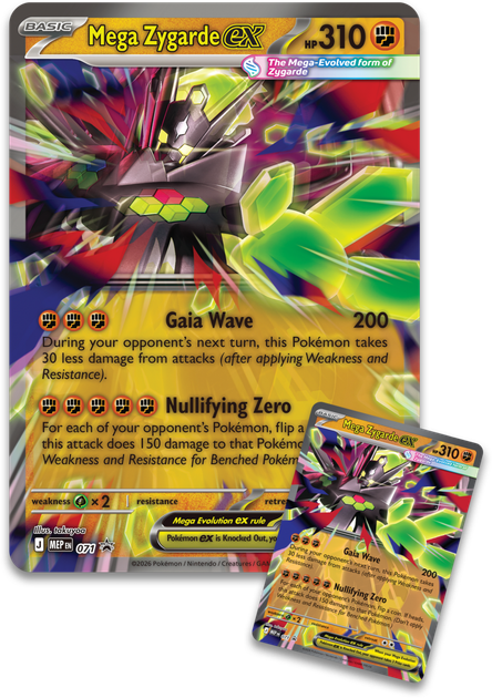 Набір карток Pokémon TCG: Mega Zygarde ex Premium Collection (196214135017) - зображення 8