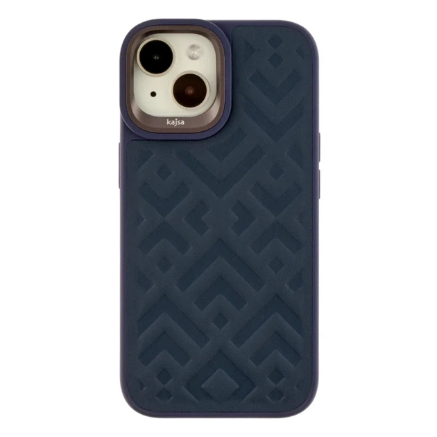 Чехол противоударный Kajsa Briquette Collection для iPhone 15 с защитой камеры TPU Blue - Фото 1 Чехол противоударный Kajsa Briquette Collection для iPhone 15 с защитой камеры TPU Blue - зображення 1