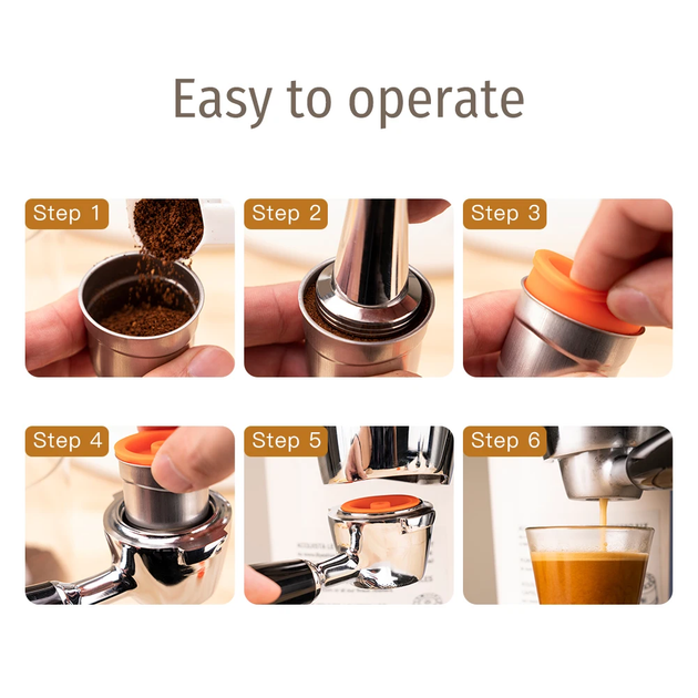 Многоразовая капсула iCafilas для кофемашин ILLY X7.1 Y3.2 Y5 капсула для кофе из нержавеющей стали - изображение 7