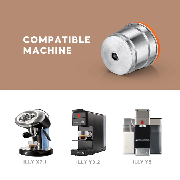 Многоразовая капсула iCafilas для кофемашин ILLY X7.1 Y3.2 Y5 капсула для кофе из нержавеющей стали - изображение 8