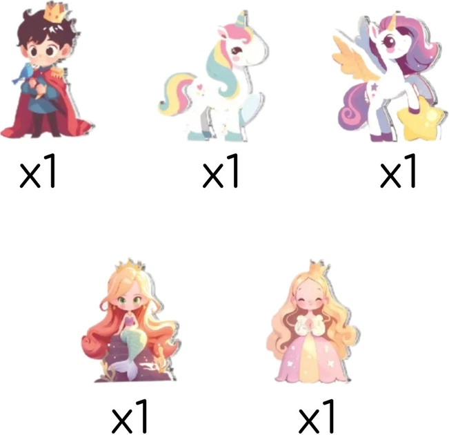 Klocki magnetyczne Woopie 3D Bajkowy zamek 55 elementów 55853 (5906280655853) - obraz 3