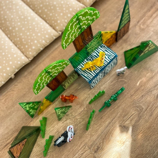 Klocki magnetyczne Woopie 3D Rzadkie zwierzeta 45 elementów 55877 (5906280655877) - obraz 8