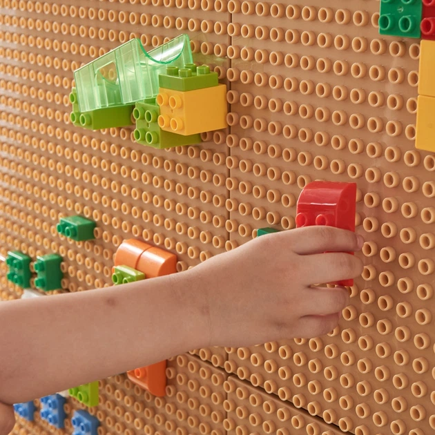 Klocki konstrukcyjne Masterkidz z nakladką na panel 135 elementów MK0024 (5906280655648) - obraz 5