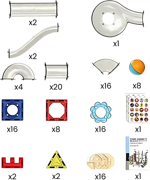 Klocki magnetyczne Woopie 3D Tor kulkowy kulodrom 113 elementów 55945 (5906280655945) - Zdjęcie 5 Klocki magnetyczne Woopie 3D Tor kulkowy kulodrom 113 elementów 55945 (5906280655945) - obraz 5