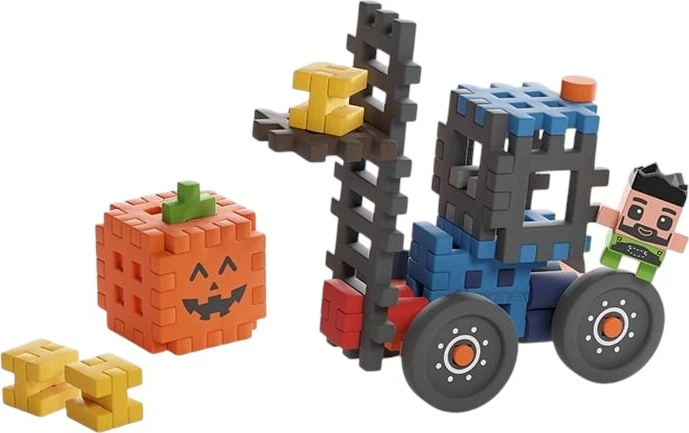Klocki konstrukcyjne Marioinex Mini Waffle Farmer: Wózek widłowy z Jack 50 elementów 722180 (5903033907511) - Zdjęcie 3 Klocki konstrukcyjne Marioinex Mini Waffle Farmer: Wózek widłowy z Jack 50 elementów 722180 (5903033907511) - obraz 3