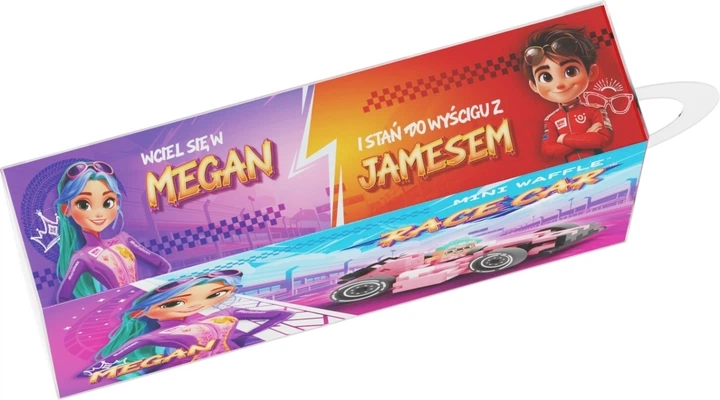 Klocki konstrukcyjne Marioinex Mini Waffle Cars: Race Car i Megan 50 elementów Różowy 645662 (5903033906262) - obraz 2