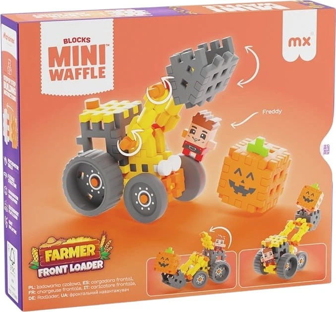 Конструктор Marioinex Mini Waffle Farmer: Фронтальний навантажувач з Фредді 50 деталей 720686 (5903033907481) - зображення 2