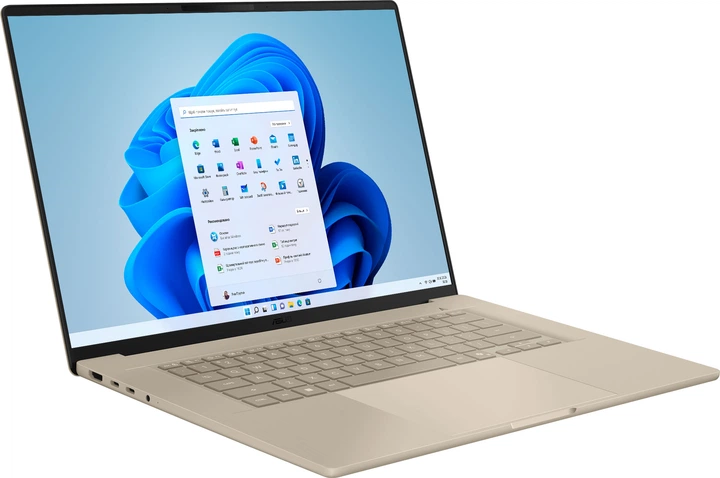 Ноутбук ASUS Zenbook A16 UX3607OA-SQ013W (90NB17W1-M000M0) Zabriskie Beige + фирменный чехол - Фото 3 Ноутбук ASUS Zenbook A16 UX3607OA-SQ013W (90NB17W1-M000M0) Zabriskie Beige + фирменный чехол - изображение 3