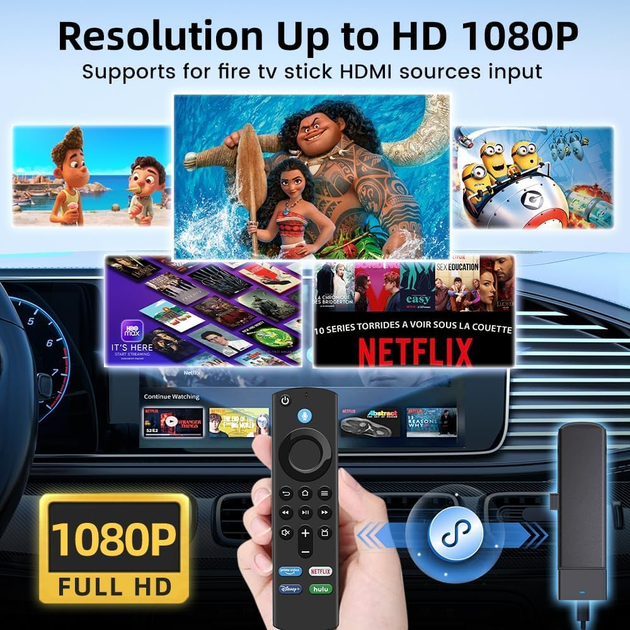 Carlinkit Car TV Mate HDMI адаптер для авто с CarPlay, 1080p, Wi-Fi, Netflix/Yoube, под Fire TV Stick - изображение 6
