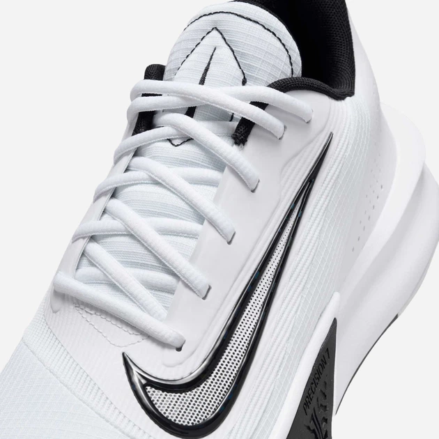 Buty do koszykówki męskie Nike Precision VII FN4322-101 48.5 (14US) Białe (197596489873) - obraz 7