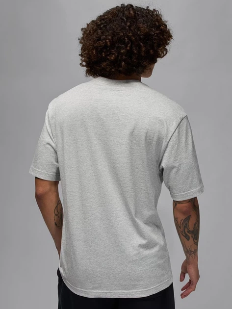 Футболка бавовняна довга чоловіча Jordan M J Jumpman Ss Hbr Tee IM9801-052 2XL Сіра (198730664811) - зображення 2