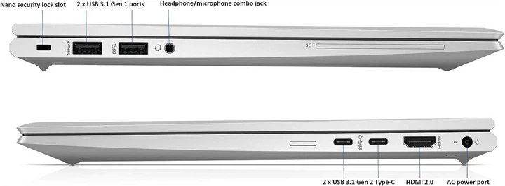 Бізнес ноутбук HP EliteBook 845 G7 / AMD Ryzen 5 4650U / SSD 256 GB / 8 GB RAM / 14", IPS 1920x1080 / AMD Radeon RX Vega 6 - Уцінка - зображення 4