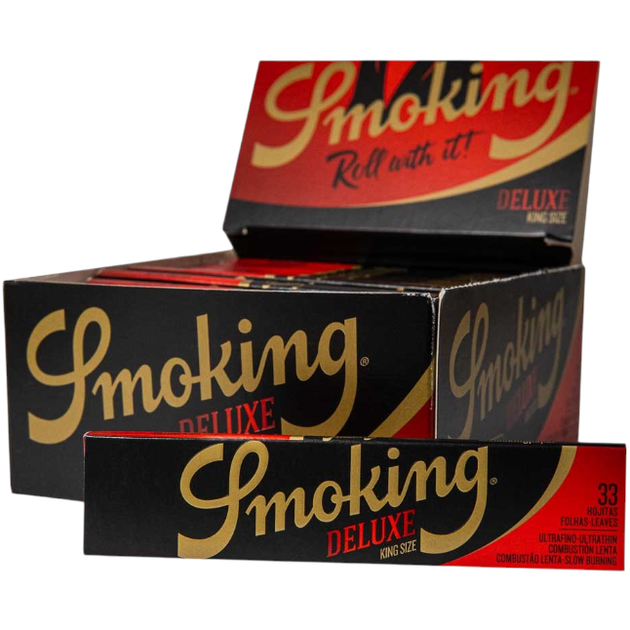 Папір для самокруток Smoking King Size 110 мм De Luxe (33 листи) - изображение 3