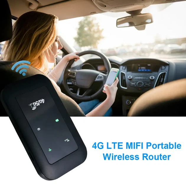 Роутер 4g wifi роутер h5577 новий портативний переносний карманний чорный - изображение 4