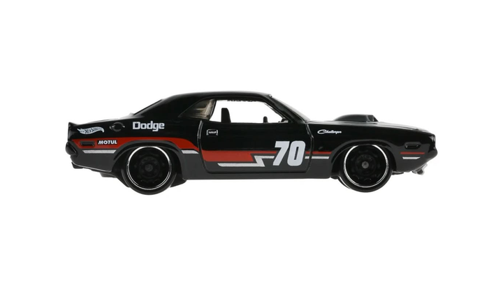 Машинка Базовая Hot Wheels '70 Dodge Hemi Challenger Nightspeed 1:64 JJK79 Black - изображение 4