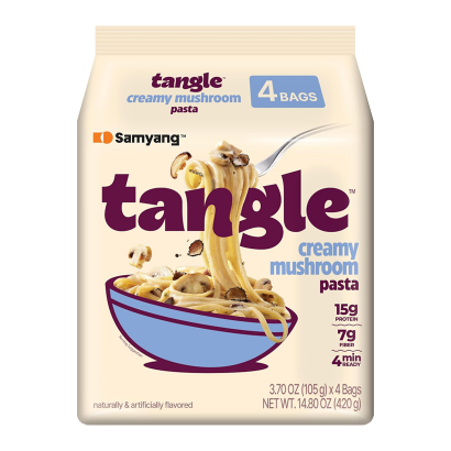 Набор Лапша 4шт Samyang Tangle Creamy Mushroom Pasta 105g - Фото 1 Набор Лапша 4шт Samyang Tangle Creamy Mushroom Pasta 105g - изображение 1