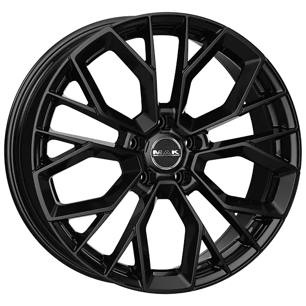 MAK UNIVERSAL STILO MAK STILO R22 W10 PCD5X128 ET55 DIA75,1 GLOSS BLACK - Фото 1 MAK UNIVERSAL STILO MAK STILO R22 W10 PCD5X128 ET55 DIA75,1 GLOSS BLACK - зображення 1