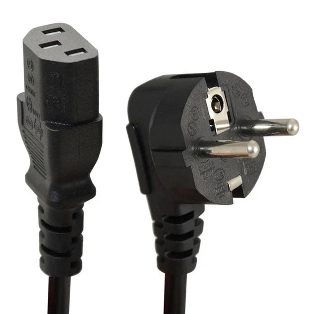 Сетевой кабель шнур IEC C13 для блока питания 220V 16A 3*0.75 мм² 1.2 м - Фото 2 Сетевой кабель шнур IEC C13 для блока питания 220V 16A 3*0.75 мм² 1.2 м - изображение 2